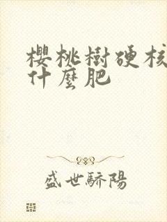 樱桃树硬核期施什么肥