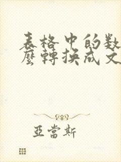 表格中的数字怎么转换成文本