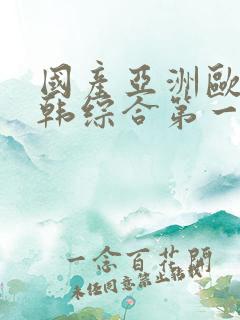 国产亚洲欧美日韩综合第一区二区