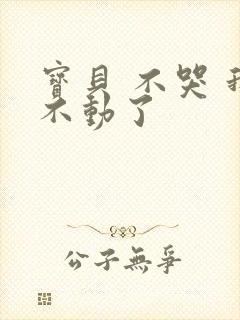 宝贝 不哭 我不动了