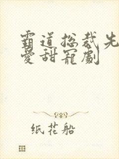 霸道总裁先婚后爱甜宠剧