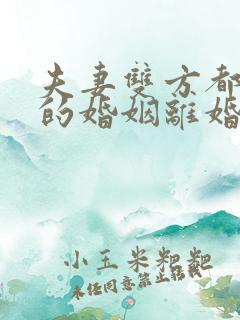 夫妻双方都出轨的婚姻离婚怎么判