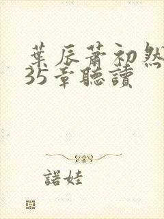叶辰萧初然9935章听读