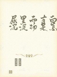 尿里面有白色的沉淀物是怎么回事