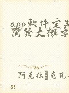 app软件定制开发大概要多少钱