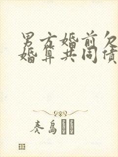 男方婚前欠款离婚算共同债务吗