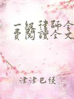 一级律师全文免费阅读全文