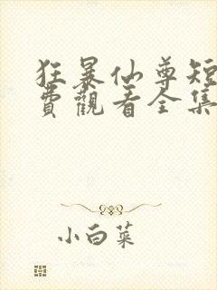 狂暴仙尊短剧免费观看全集