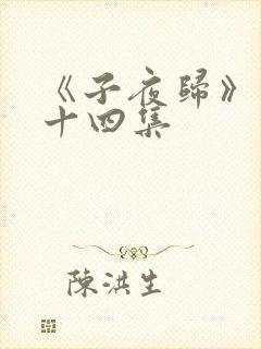 《子夜归》第二十四集