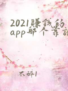 2021赚钱的app哪个靠谱赚钱还快