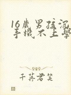 16岁男孩沉迷手机不上学怎么办