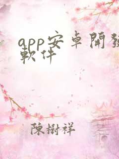 app安卓开发软件