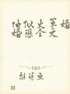 他似火军婚高干婚恋全文