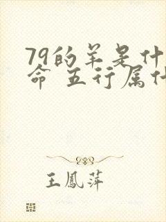 79的羊是什么命 五行属什么