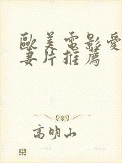 欧美电影爱情夫妻片推荐