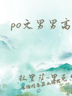 po文男男高h