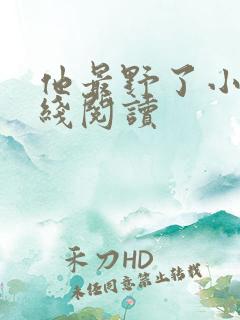 他最野了小说在线阅读