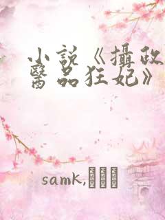 小说《摄政王的医品狂妃》