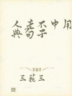 人老不中用的经典句子