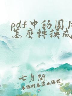 pdf中的图片怎么转换成word文档