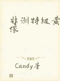 非洲特级黄色录像