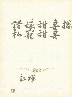 错嫁甜妻总裁的私宠甜妻