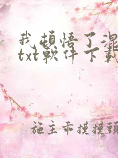 我顿悟了混沌体txt软件下载