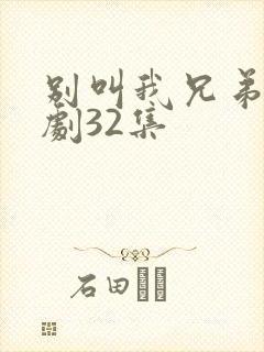 别叫我兄弟电视剧32集
