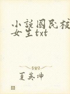 小说国民校草是女生txt