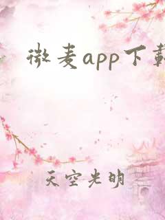 微麦app下载