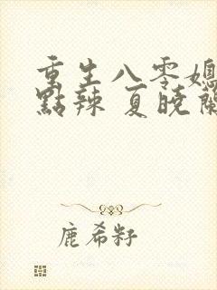 重生八零媳妇有点辣 夏晓兰