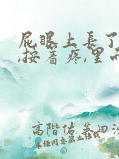 屁眼上长了个包,按着疼,里面硬硬的