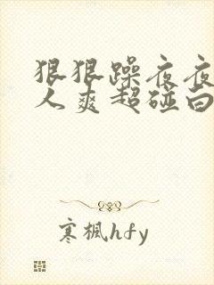 狠狠躁夜夜躁人人爽超碰白浆
