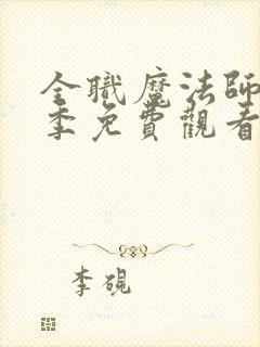 全职魔法师第七季免费观看完整版动漫