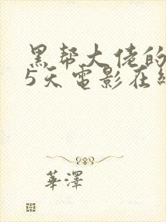 黑帮大佬的365天电影在线无删减