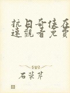 抗日奇侠在线快速观看免费观看