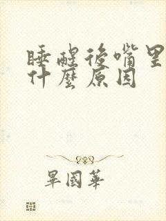 睡醒后嘴里发苦什么原因