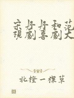 宋丹丹和范明电视剧喜剧大全