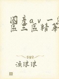 国产aⅴ一区二区三区精华液