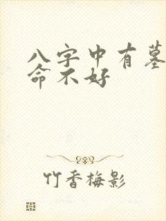 八字中有墓是否命不好