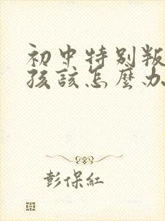 初中特别叛逆男孩该怎么办