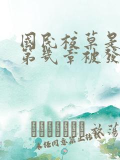 国民校草是女生第几章被发现是女生