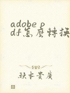 adobe pdf怎么转换成word