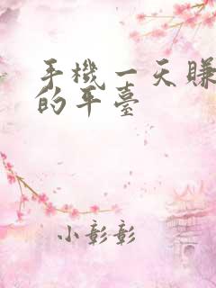 手机一天赚一百的平台