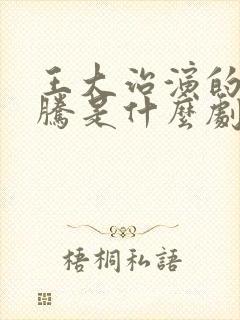 王大治演的杜子腾是什么剧
