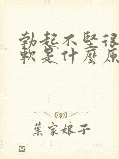 勃起不坚很快就软是什么原因
