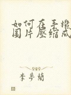 如何在手机上把图片压缩成文件