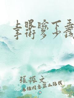 上眼睑下垂提肌手术多少钱
