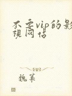 不要vip的影视网站