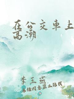 在公交车上插到高潮